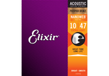 Elixir 16002 Acoustic Phosphor Bronze Nanoweb Light 10-47