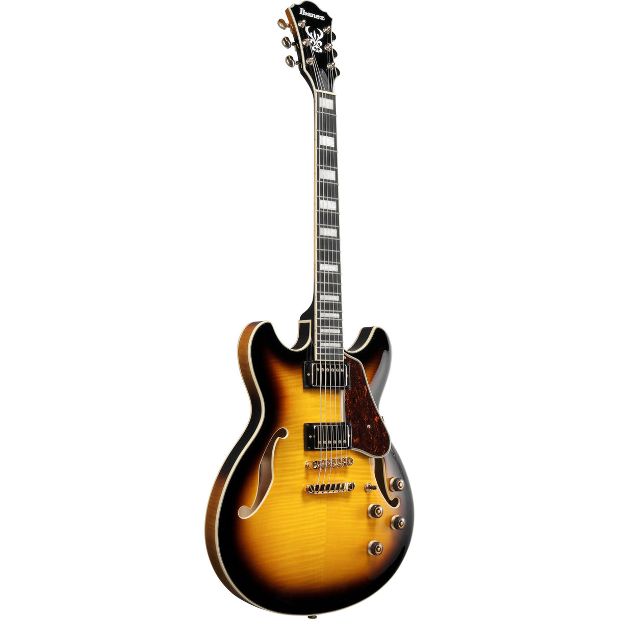 Ibanez Artcore Expressionist AS93FMAYS Antique Yellow Sunburst semi-akoestische gitaar