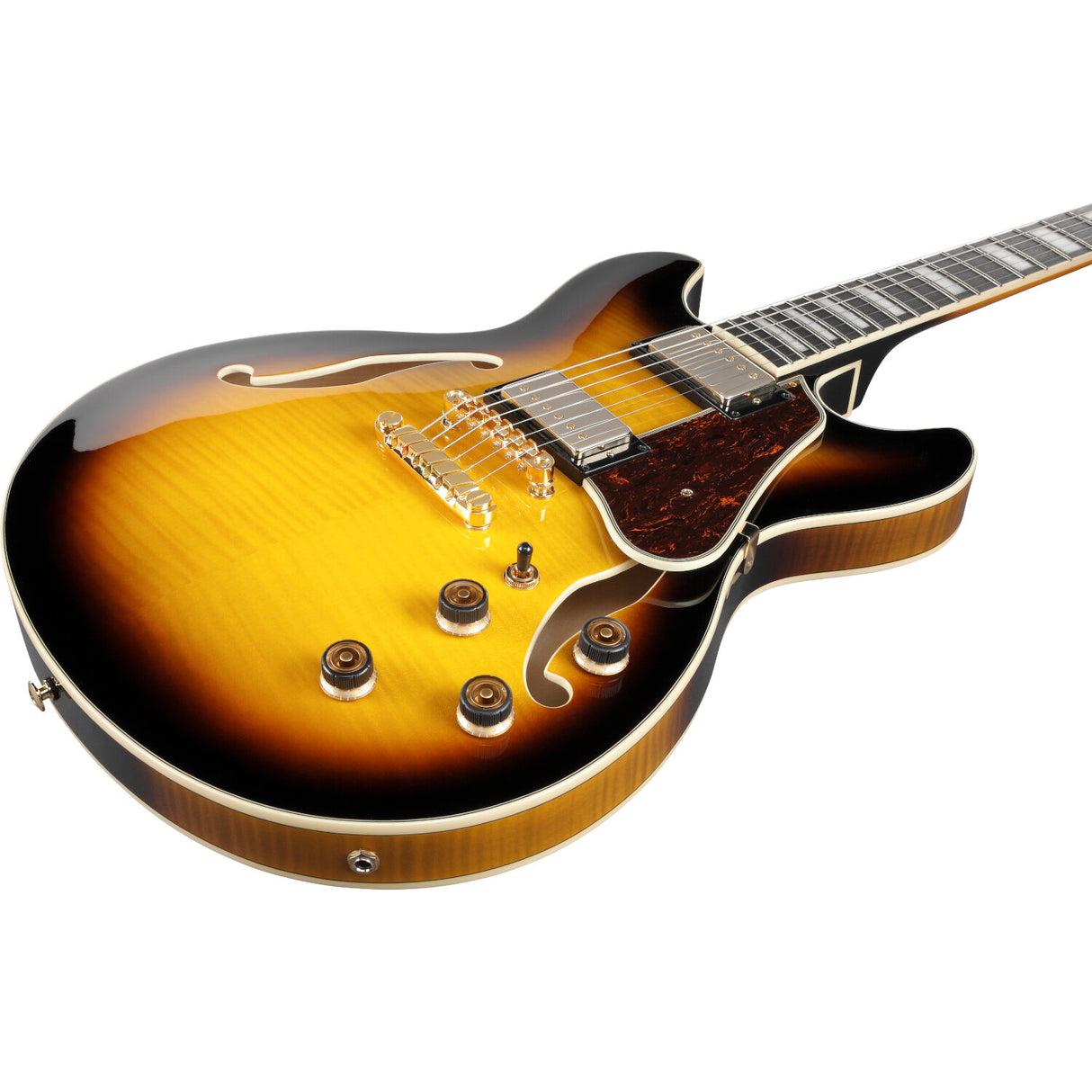 Ibanez Artcore Expressionist AS93FMAYS Antique Yellow Sunburst semi-akoestische gitaar