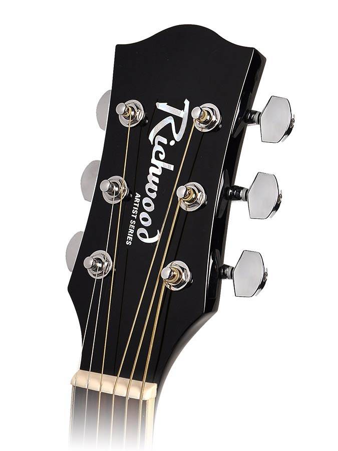Richwood RD-12LCEBK Acoustic Guitar Left-Handed
