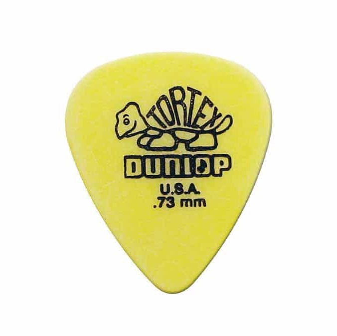 Dunlop 418-P-73 Tortex Plektren 12 Stück | 0,73 mm