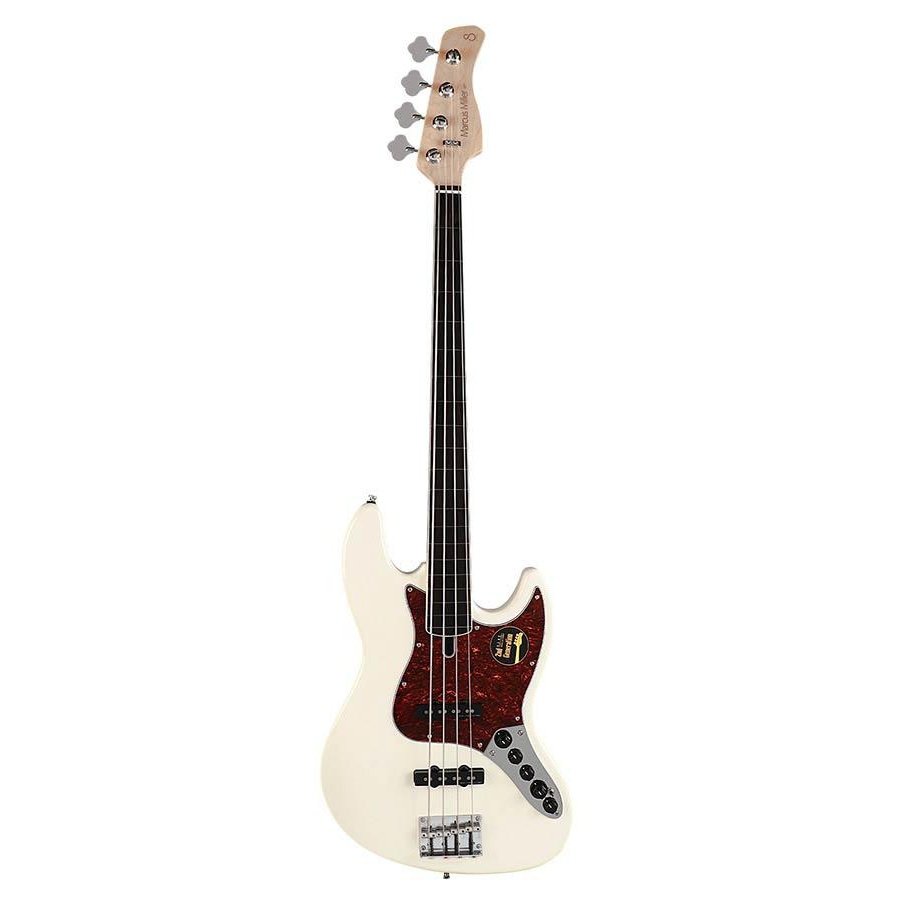 Sire Marcus Miller V7-4 Fretless Alder White