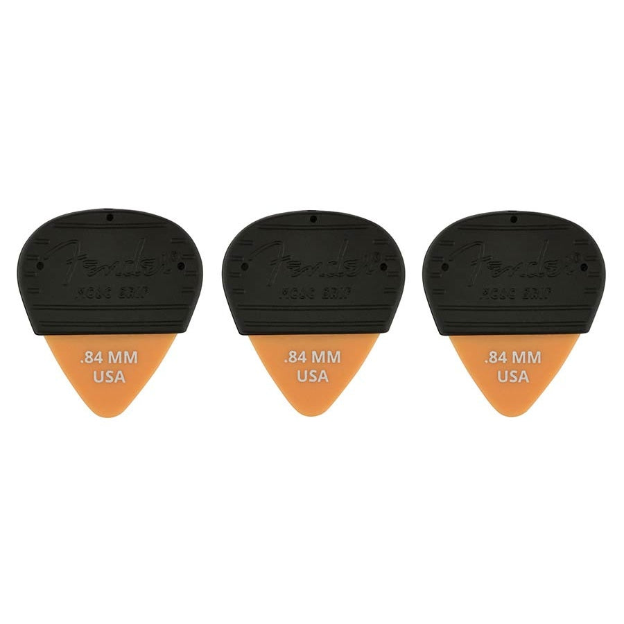 Fender MOJOGRIP PICKS 351 Shape Plectrums .84mm 3-Pack Oranje