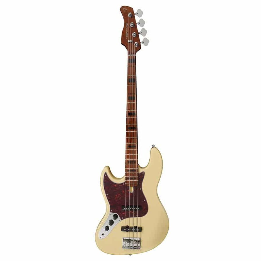 Sire Marcus Miller V5-4 Alder Vintage White E-Bass für Linkshänder