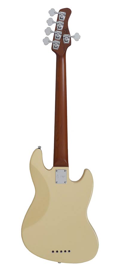 Sire Marcus Miller V5-5 Alder Vintage White E-Bass für Linkshänder