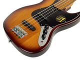 Vater Marcus Miller V5-4 Alder Tobacco Sunburst Fretless E-Bass