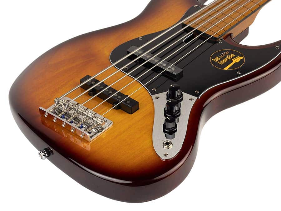 Vater Marcus Miller V5-5 Alder Tobacco Sunburst Fretless E-Bass