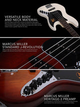 Sire Marcus Miller V3-4 Mahogany Satin Red