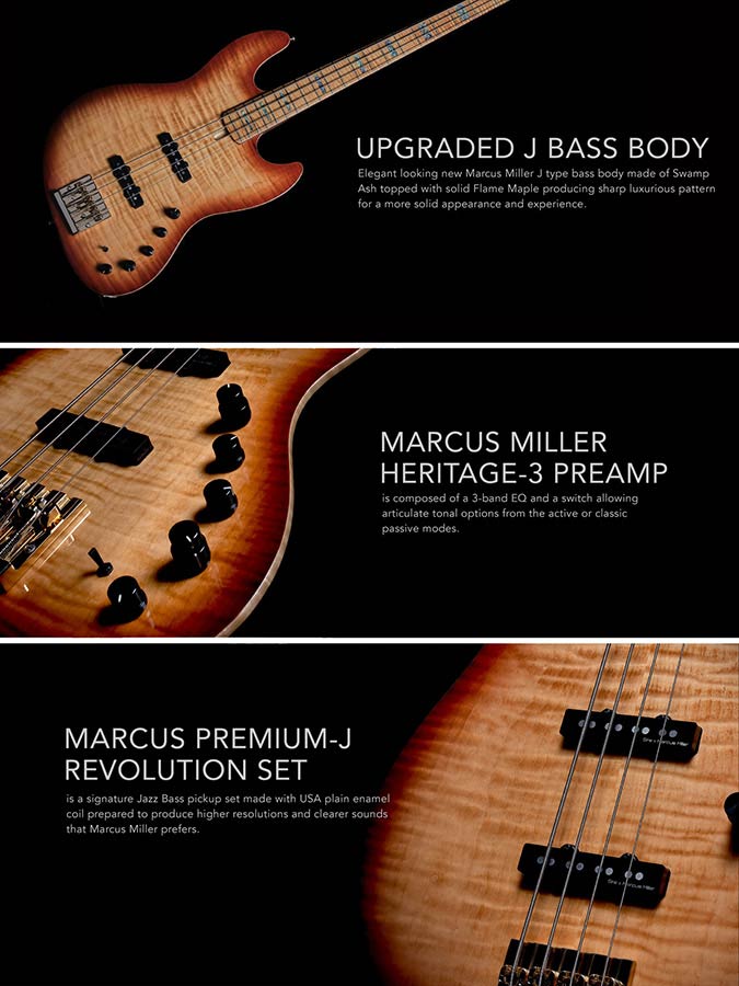 Sire Marcus Miller V10-DX4 Ash Sunburst With Case