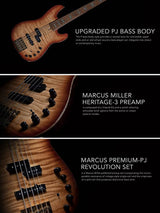 Sire Marcus Miller P10-DX5 Ash Naturel Met Koffer