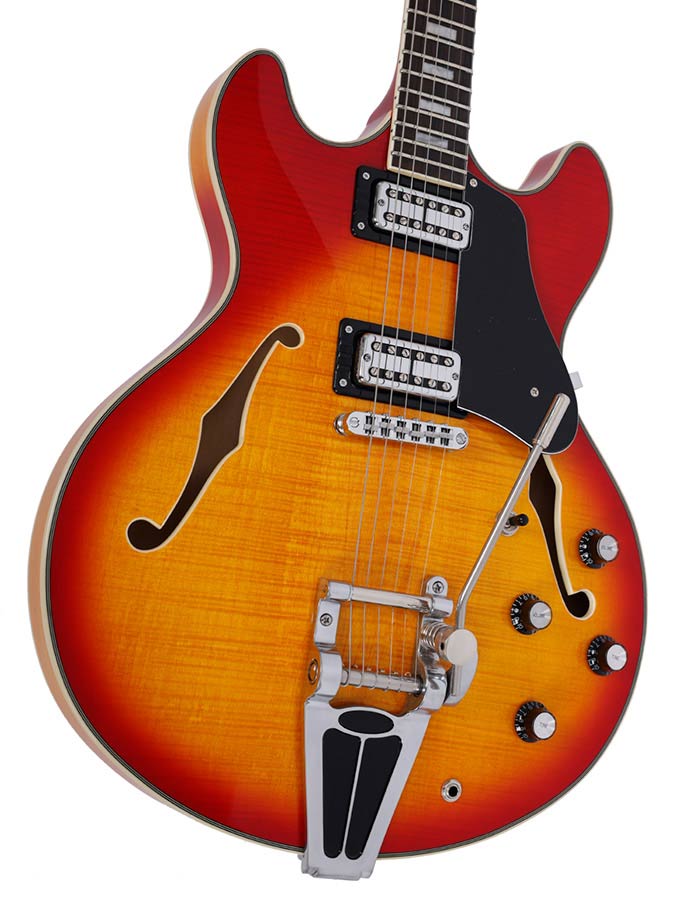 Sire Larry Carlton H7T Tremelo Cherry Sunburst Elektrische Gitaar