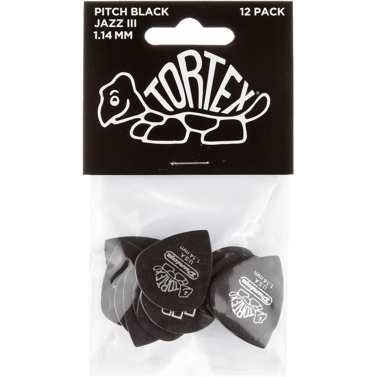 Dunlop 482-P-114 Tortex Picks 12 Pieces | 1.14mm