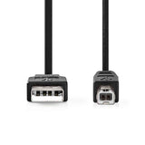 Nedis USB 2.0 Cable USB-A Male to USB-B Male | 1 meter 