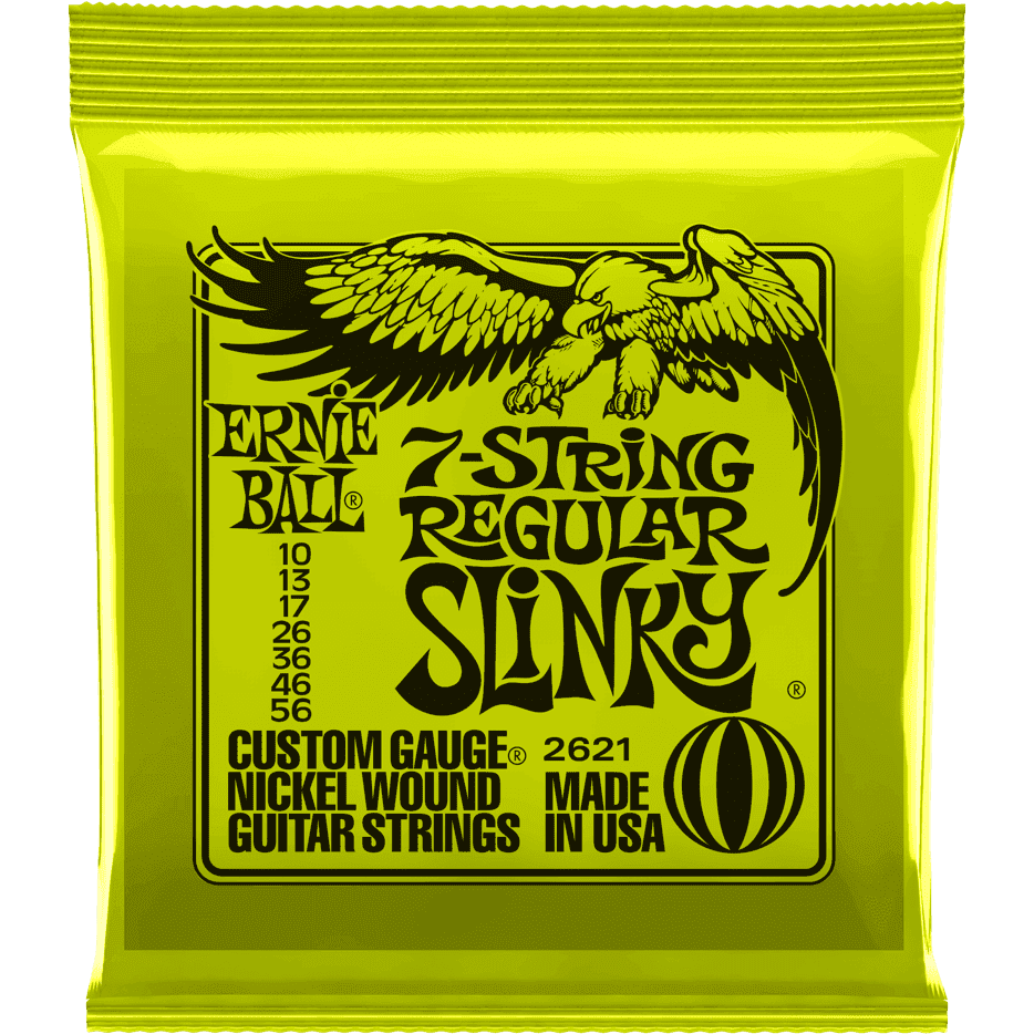 Ernie Ball 2621 7-String Regular Slinky 0.10