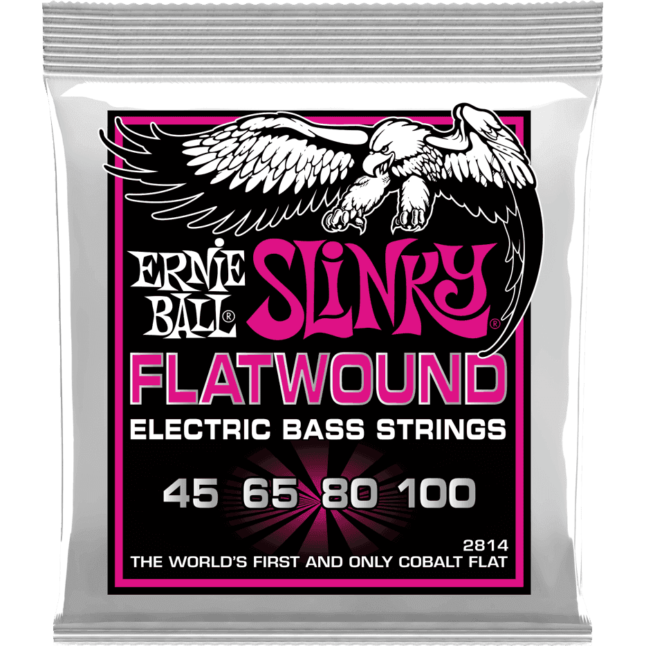 Ernie Ball 2814 45-100 Slinky Flatwound Snaren voor Elektrische Basgitaar