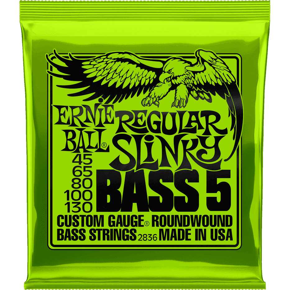 Ernie Ball 2836 Bass 5 Regular Slinky 045 - 130 Snarenset