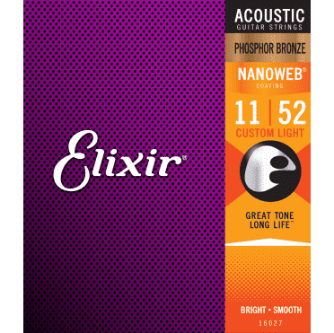 Elixir 16027 Acoustic Phosphor Bronze Light 11-52