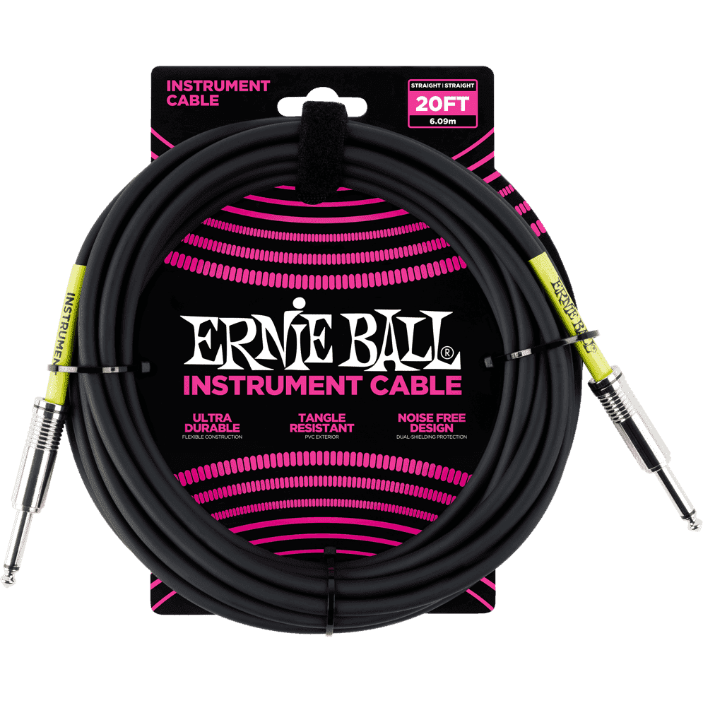 Ernie Ball 6046 Instrument Cable Black | 6 meters
