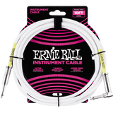 Ernie Ball 6049 Instrumentenkabel Weiß 3 Meter