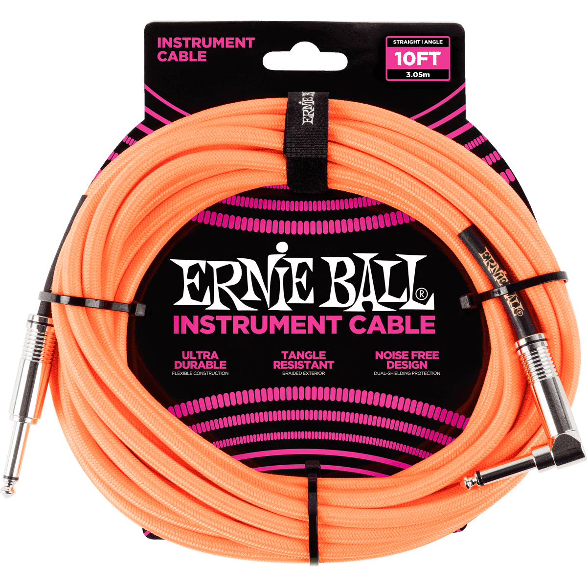 Ernie Ball 6079 Instrumentkabel Oranje Gewoven | 3 Meter