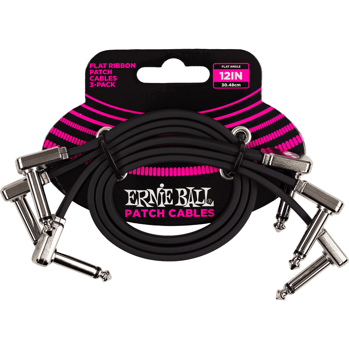Ernie Ball 6222 Patch Cable Flat Ribbon Set | 30 cm