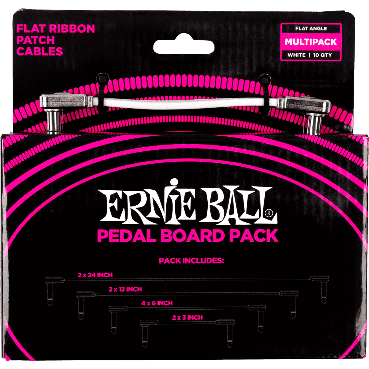 Ernie Ball 6387 Patch cable 10 pieces white