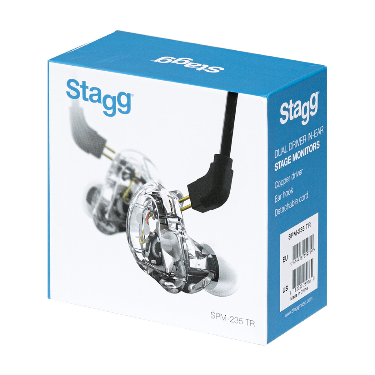 Stagg SPM-235 Transparent In-Ears voor Live en Studio