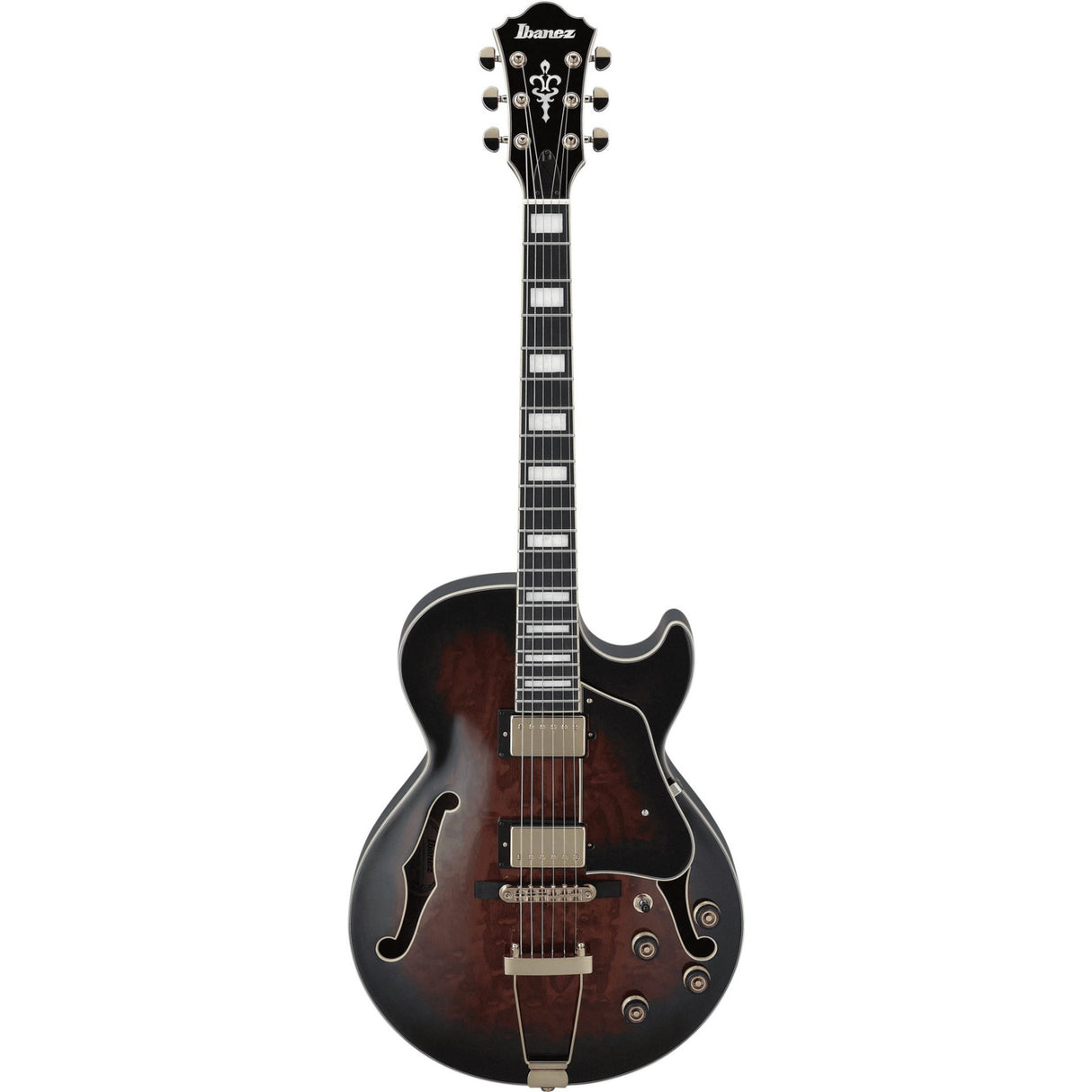 Ibanez AG95QA-DBS Dunkelbrauner Sunburst