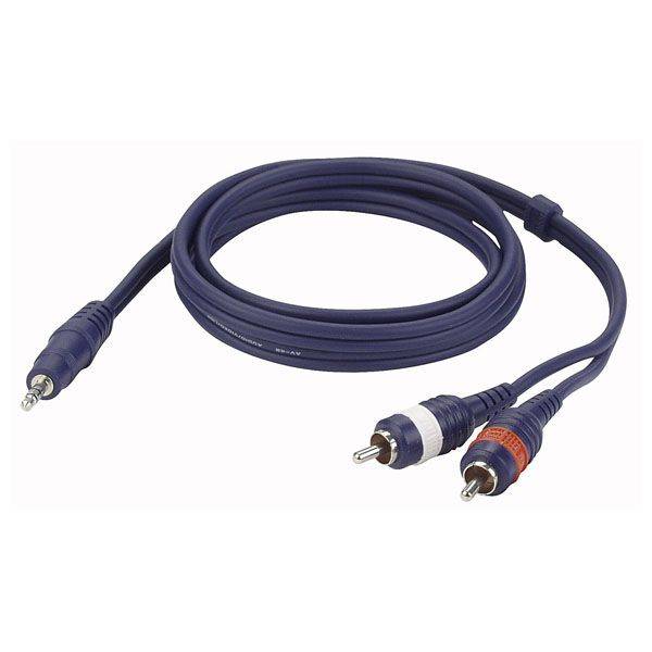 Dap FL30 Mini Jack - 2 RCA male | 3 Meter