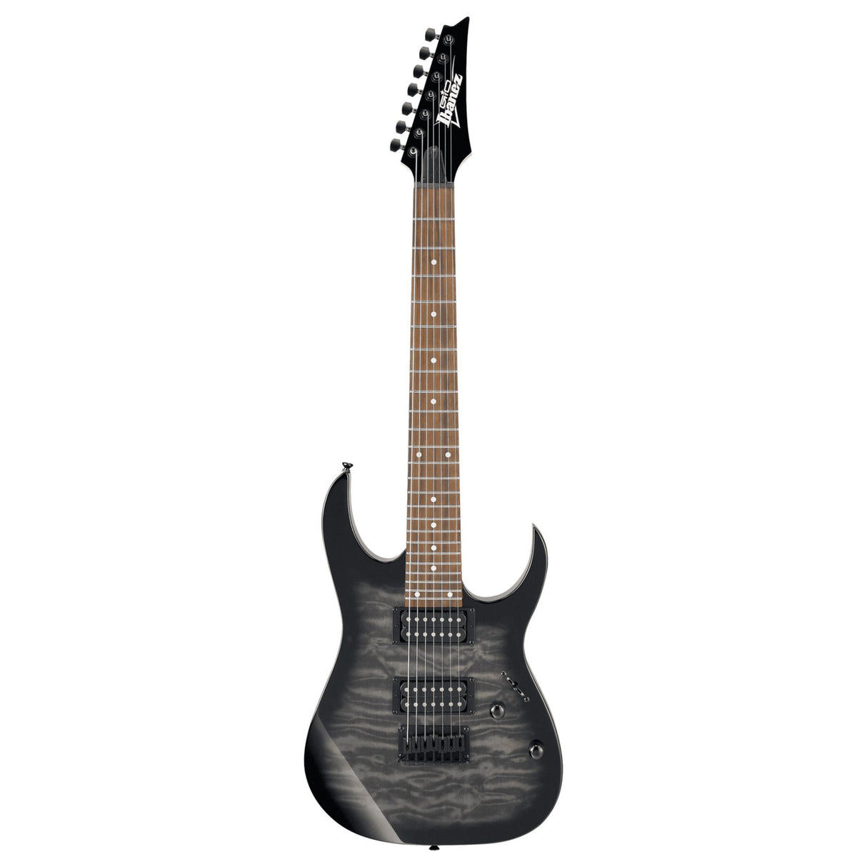 Ibanez GRG7221QA-TKS Gio Transparent Black Sunburst 7-snarig