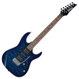 Ibanez Gio GRX70QATBB Transparent Blue Burst Elektrische Gitaar