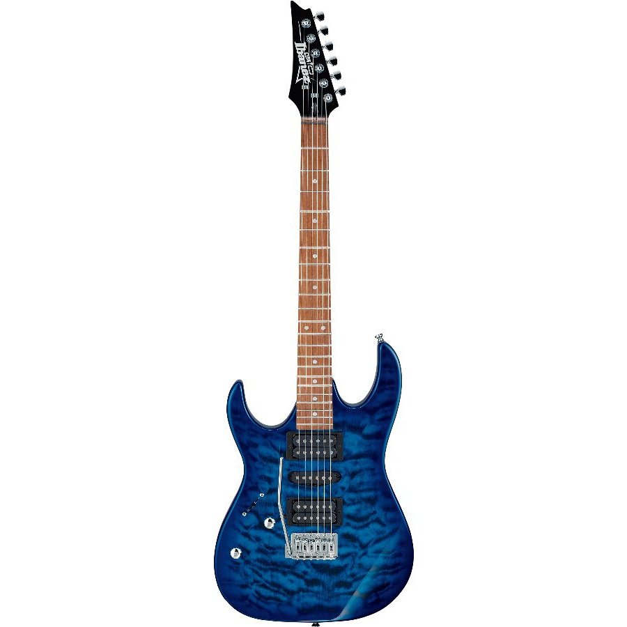 Ibanez GIO GRX70QALTBB Transparent Blue Burst Linkshandig Elektrische Gitaar