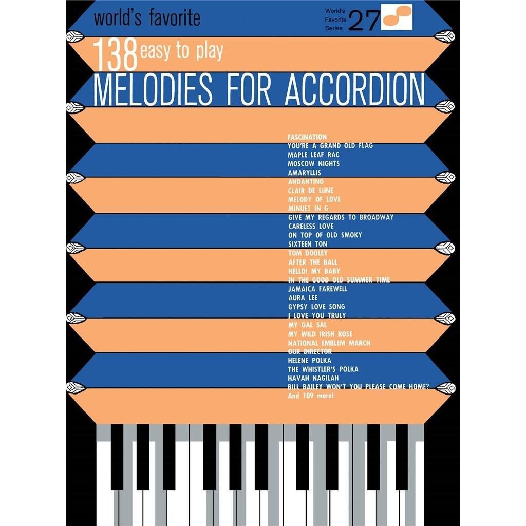 Book 138 Easy To Pay Melodies For Accordion | B stock