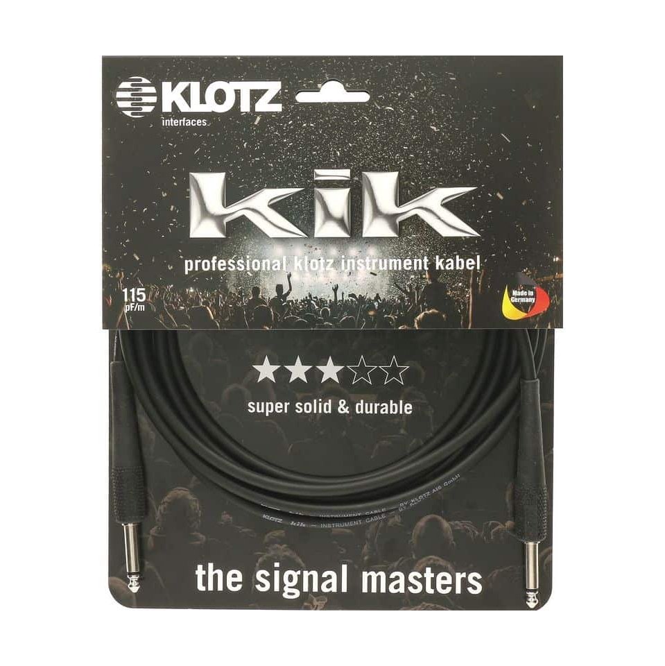 Klotz KIK3.OPPSW Pro Artist Gitarrenkabelbuchse | 3 Meter
