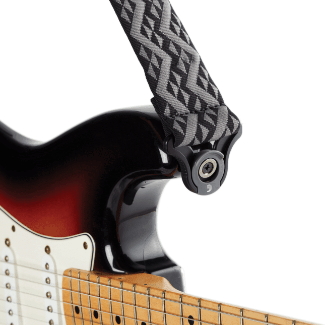 Daddario Guitar Strap Black Geometric Padded Auto Lock