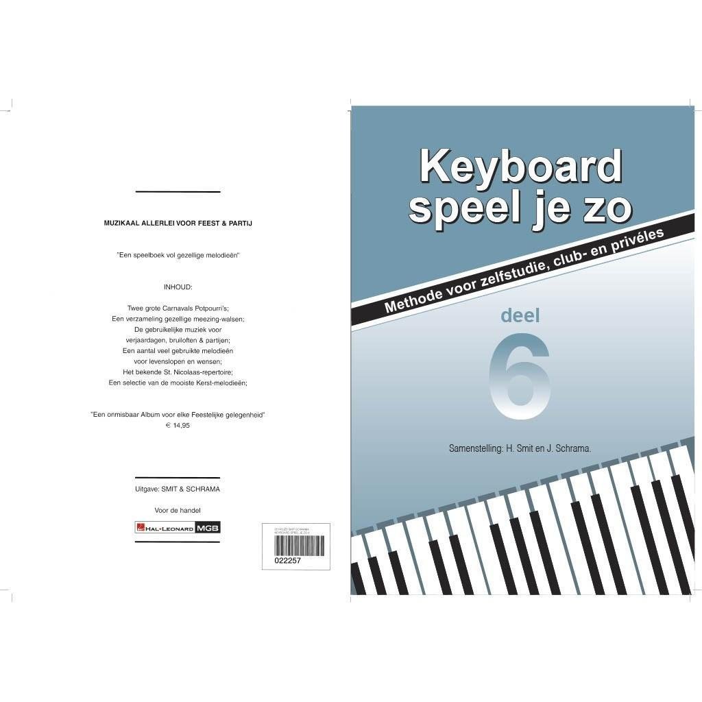 Boek Keyboard Speel Je Zo Deel 6 | B-stock