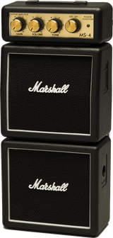 Marshall MS 4 miniature battery guitar amplifier full stack