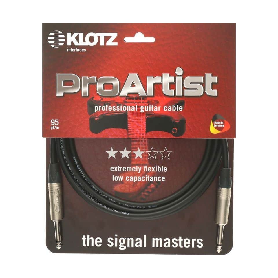 Klotz PRON060PP Pro Artist Guitar Cable Jack | 6 meters