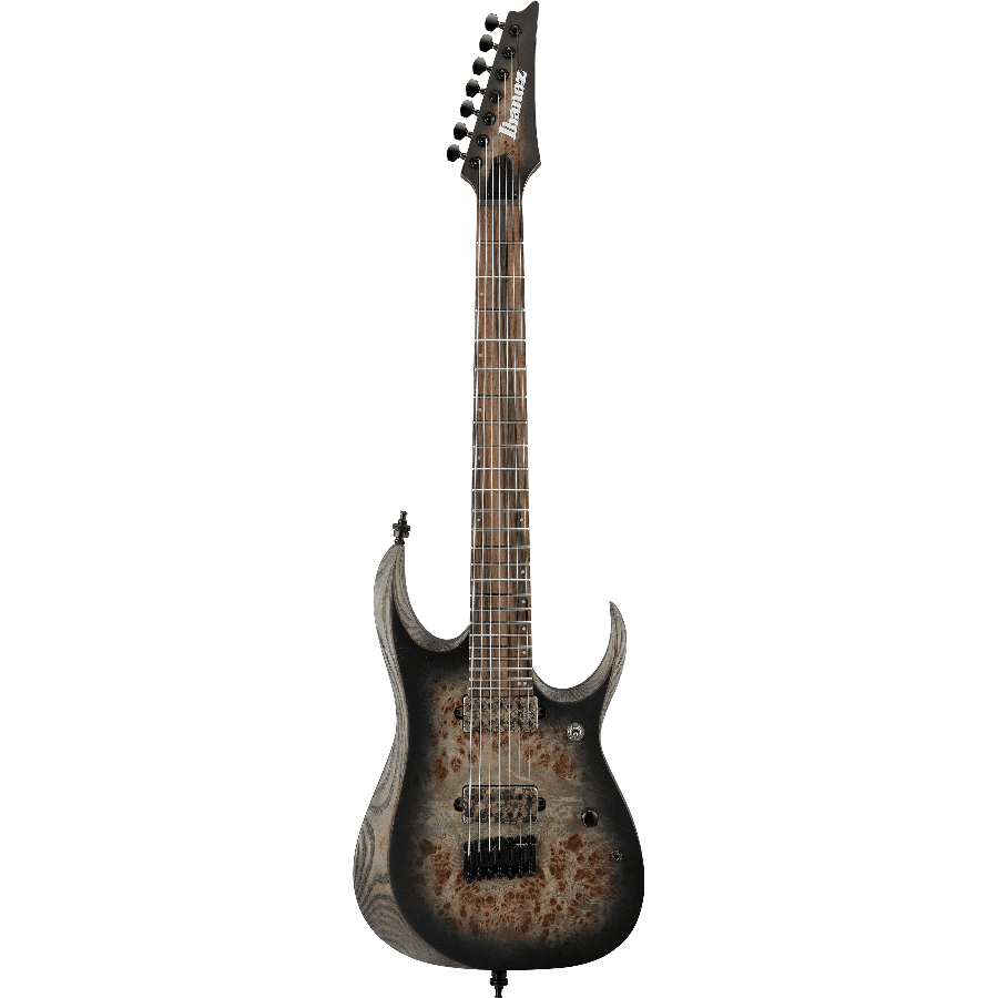 Ibanez RGD71ALPA-CKF Axion Label Charcoal Burst Black Stained Flat 7-Snarig